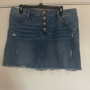 EUC Nautica Denim Button-Up Skirt, Sz. 12
